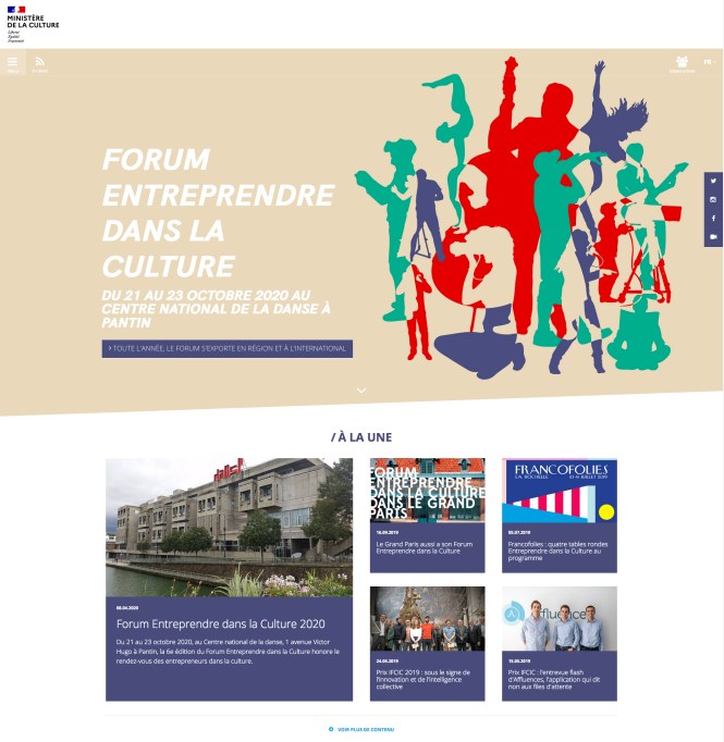 Entreprendre dans la culture 2020-Site